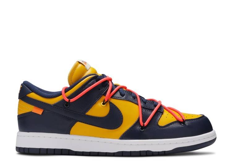 Nike Dunk Low Off-White 'University Gold' Midnight Navy - CT0856-700